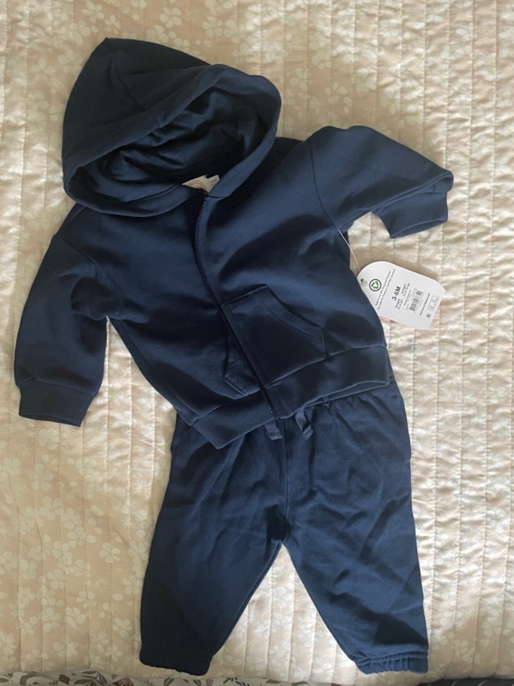 2/$10 wonder nation Navy Blue Hoodie & Joggers Set